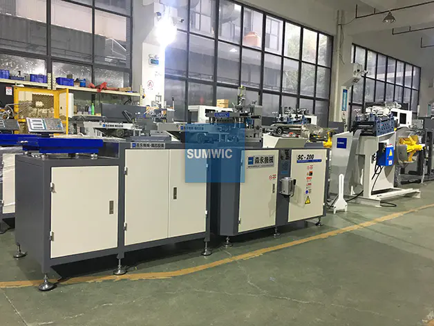 SUMWIC 90 Degree strip cutting line SC-200 for electric reactor